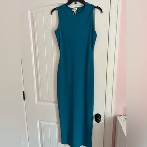 Teal Maxi dress never worn size large